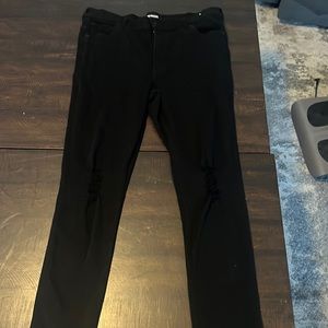 Express Black distressed jeans